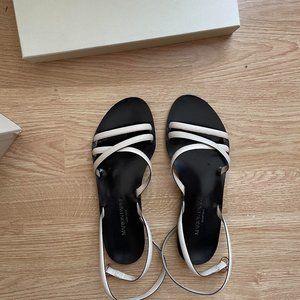 White leather strappy sandal - Marion Parke